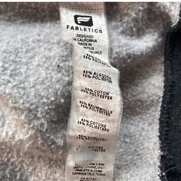 Fabletics Zaylee Funnel Neck Pullover Sweatshirt - Heather Gray - Large - Picture 7 of 10